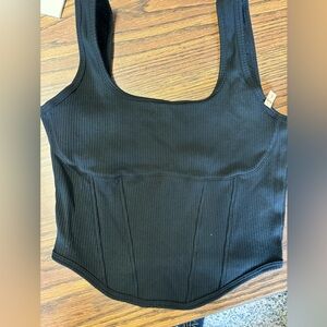 BNWT Victoria’s Secret Pink Bralette Bustier Large  no bra support black